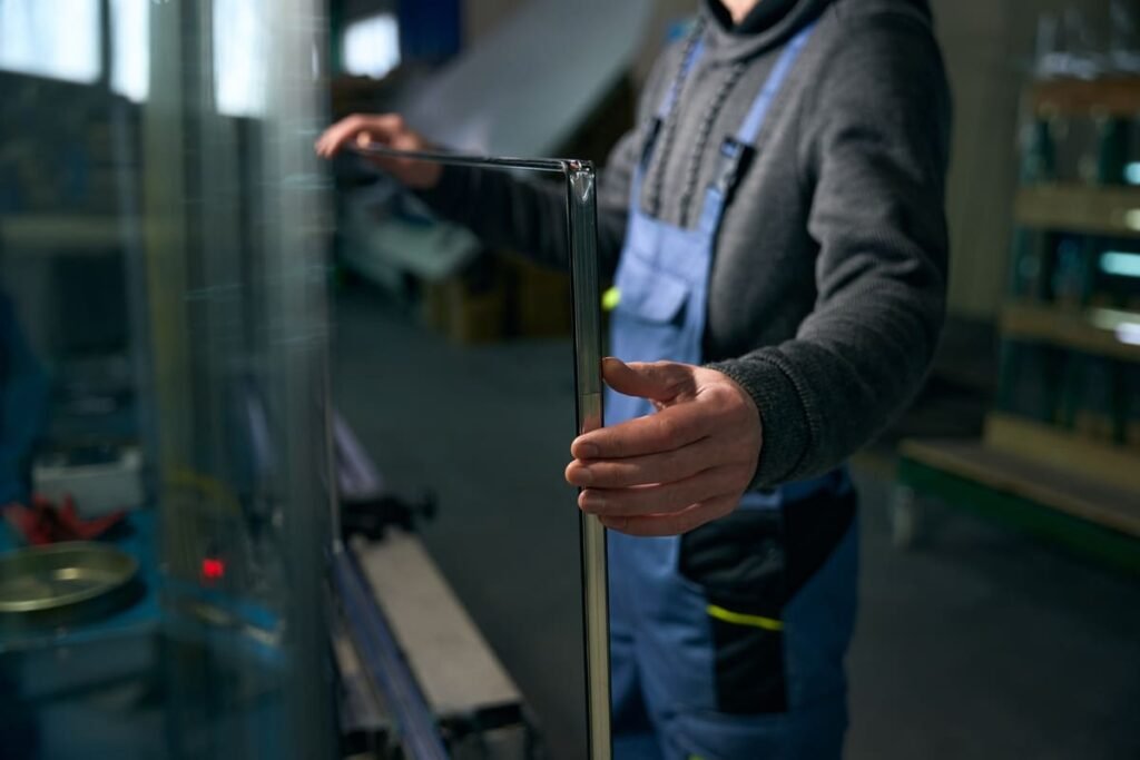 Different glass types used in skyscrapers, including tempered, laminated, and insulated glass, each selected for specific durability, safety, and energy efficiency needs.